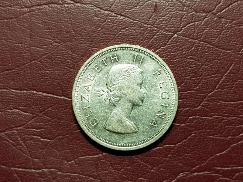 1958 SA Union Silver 5 Shillings