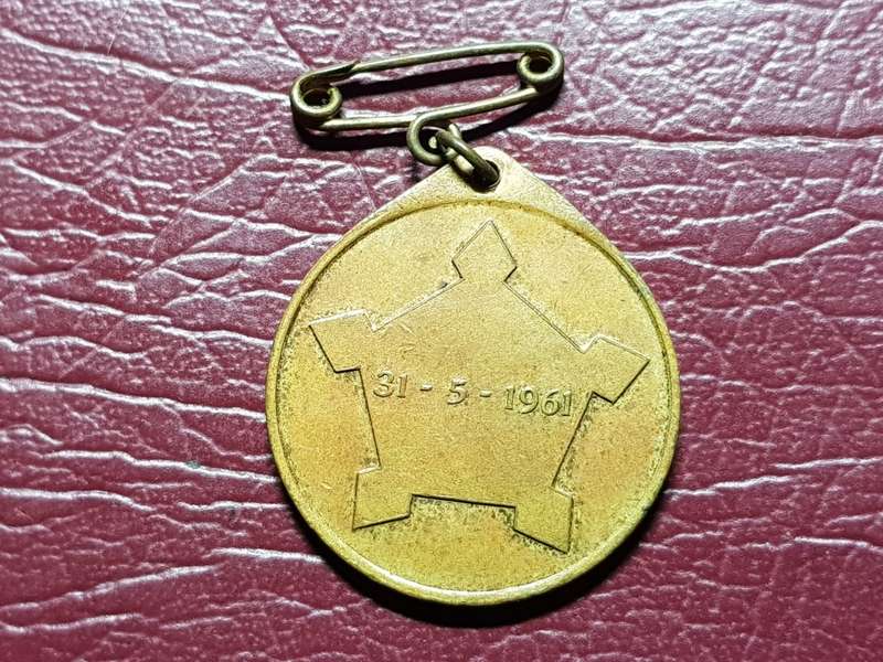 31-5-1961 RSA Republic Medallion