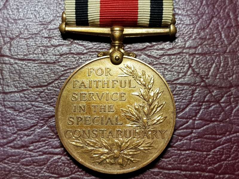 For Faithful Service In The Special Constabulary Awarded To William H. Golding. Full Size Bronze