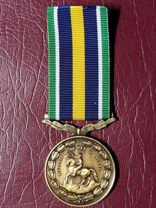 SADF - Full Size De Wet (10 Year) Service Medal Numbered 22769