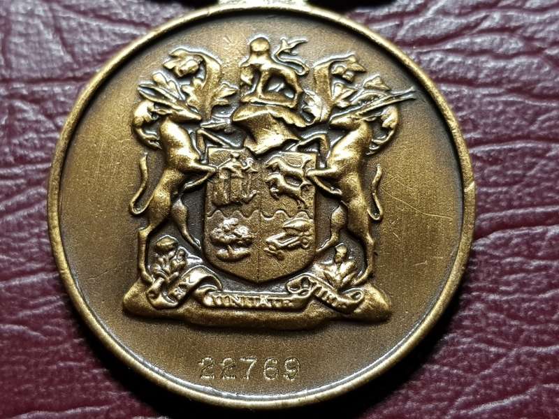 SADF - Full Size De Wet (10 Year) Service Medal Numbered 22769