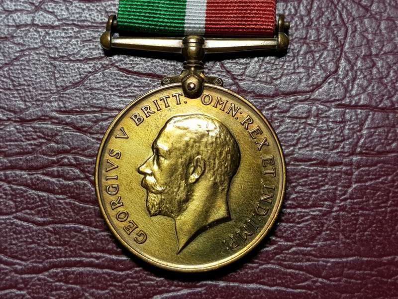 1914 - 1918 WW1 Mercantile Marine War Medal - Awarded To John Burrows