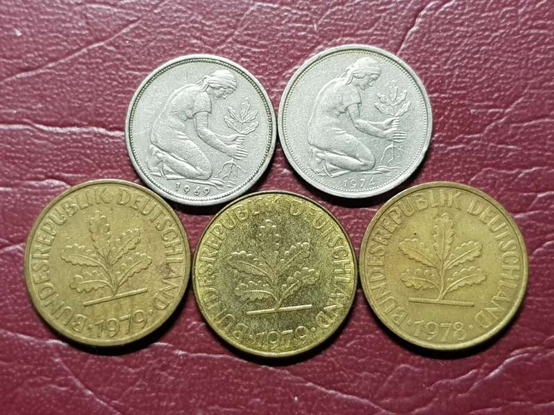 A Lot of 5 Coins from Germany - [Bid per coin to take all]