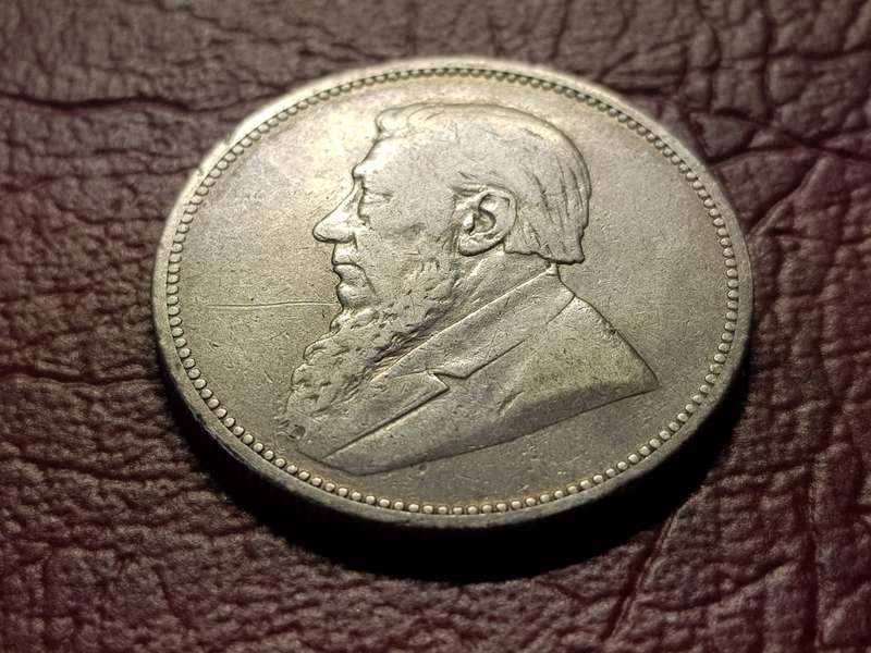 1892 ZAR Sterling Silver 2 Shillings - Rare In any condition