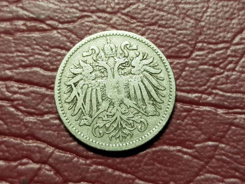 1893 Austrian Empire 10 Heller