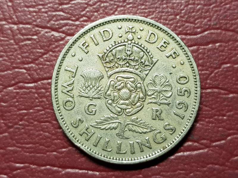 1950 British Two Shillings