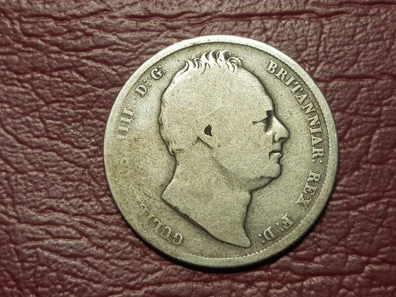 1836 British Sterling Silver ½ Crown - William IV