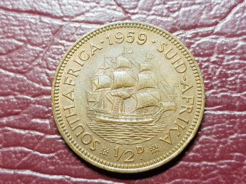 1959 SA Union Half Penny
