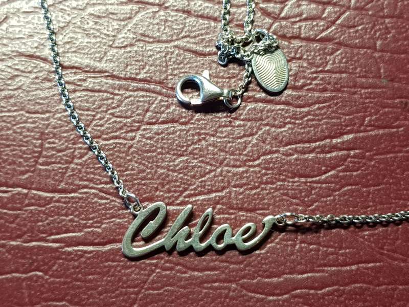 Lovely Genuine Sterling Silver me.mi Necklace  With Lobster Clasp In Very Good Condition - [3,3 g]