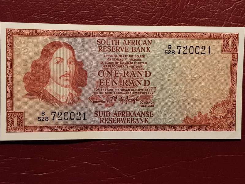RSA R1 Note - T.W. De Jongh - [To my opinion UNC]