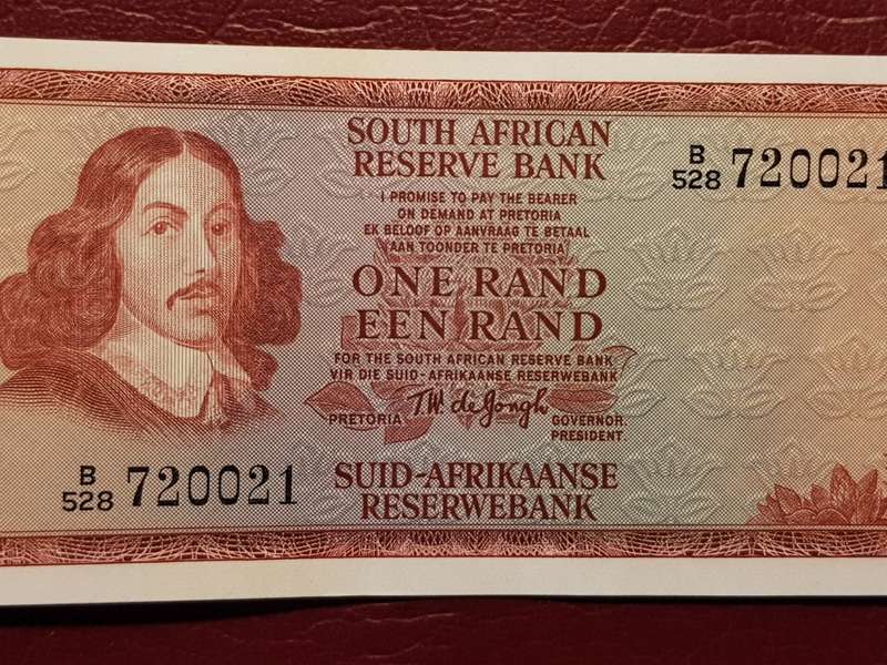 RSA R1 Note - T.W. De Jongh - [To my opinion UNC]