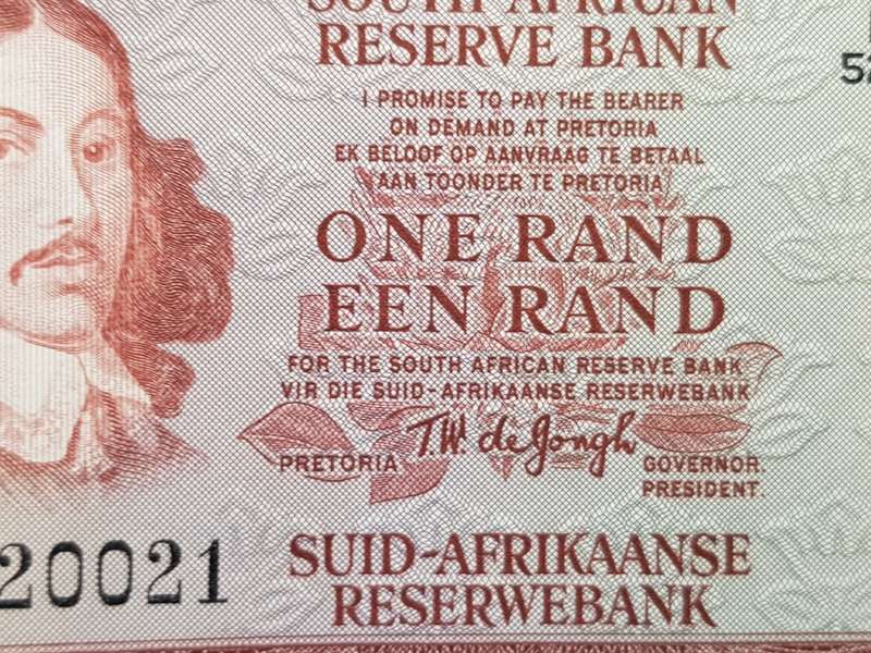 RSA R1 Note - T.W. De Jongh - [To my opinion UNC]