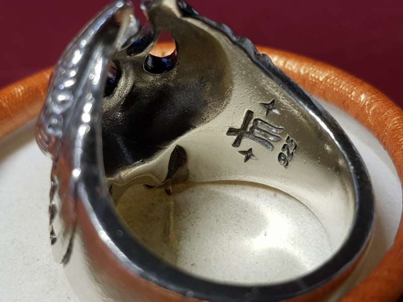 Lovely Large Heavy Solid Sterling Silver Harley Davidson Ring In Excellent Condition - [31 g]