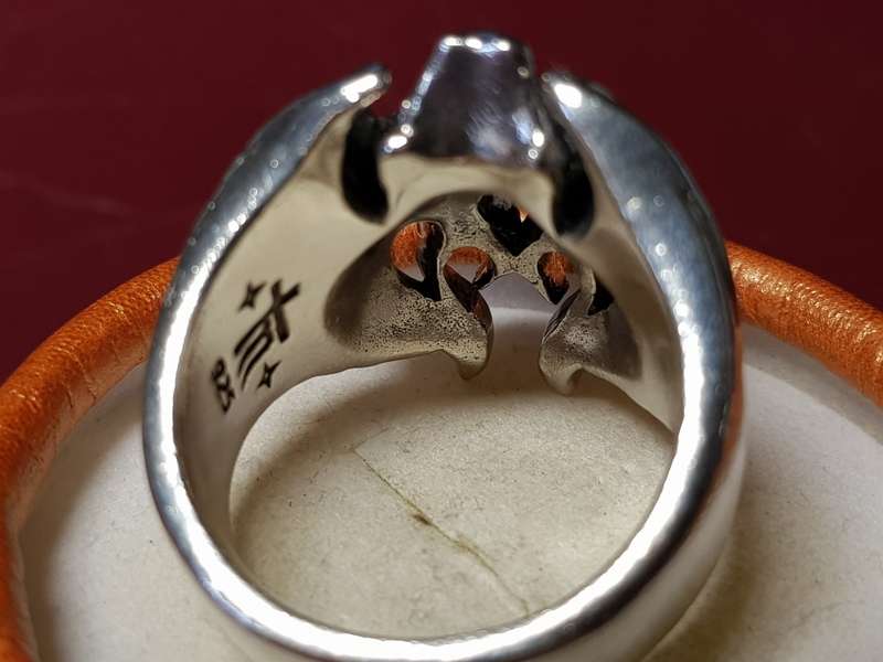 Lovely Large Heavy Solid Sterling Silver Harley Davidson Ring In Excellent Condition - [31 g]