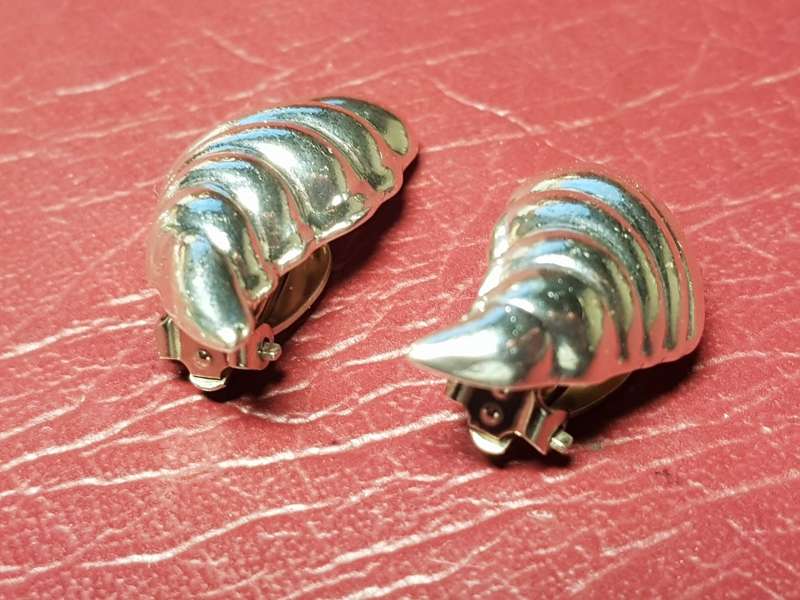 Lovely Genuine Solid Sterling Silver Memico Handmade Earrings  in Excellent Condition - [14,5 g]