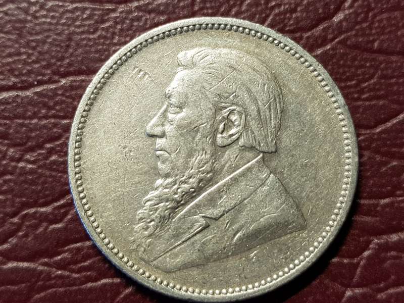 1897 ZAR Sterling Silver 2 Shillings