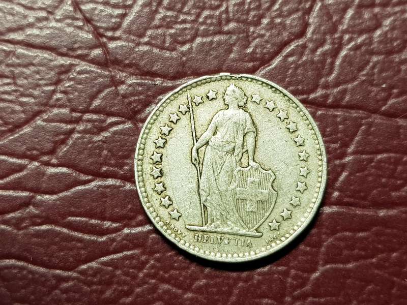 1944 Switzerland Silver ½ Franc