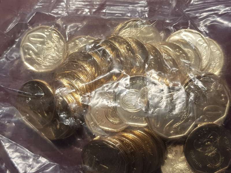 A Lot Of 50 x 2021 20 Cents - Brilliant Mint State - [Bid per coin to take all]