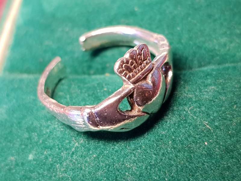 Lovely Genuine Solid Sterling Silver Toe Ring In Good Condition - [2,8 g]