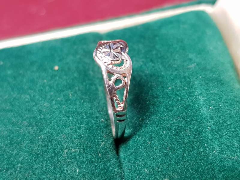 Lovely Genuine Solid Sterling Silver Toe Ring In Excellent Condition - [0,6 g]