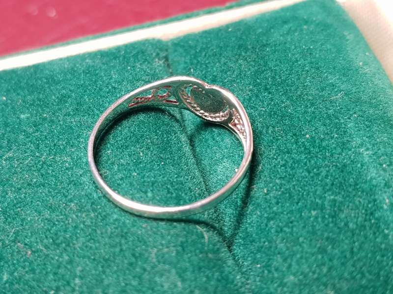 Lovely Genuine Solid Sterling Silver Toe Ring In Excellent Condition - [0,6 g]