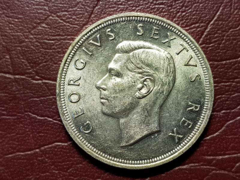 1952 SA Union Silver 5 Shilings