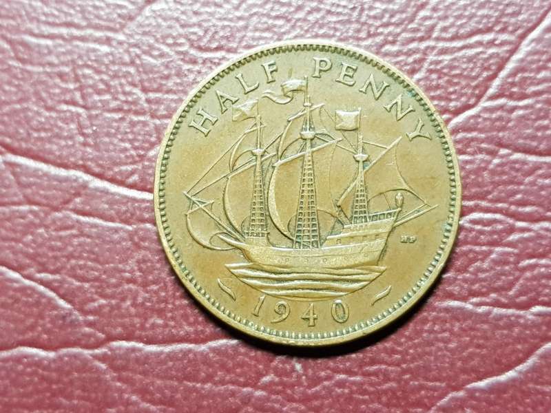 1940 British ½ Penny