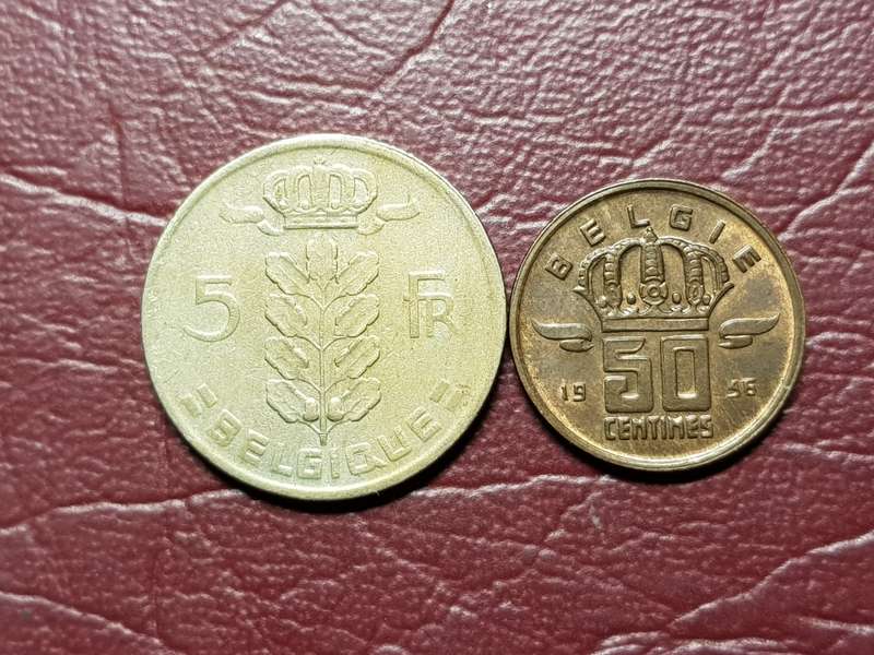 2 x Coins From Belgium - [One bid for both]