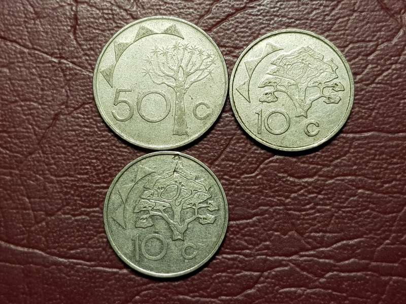 3 x Coins from Namibia