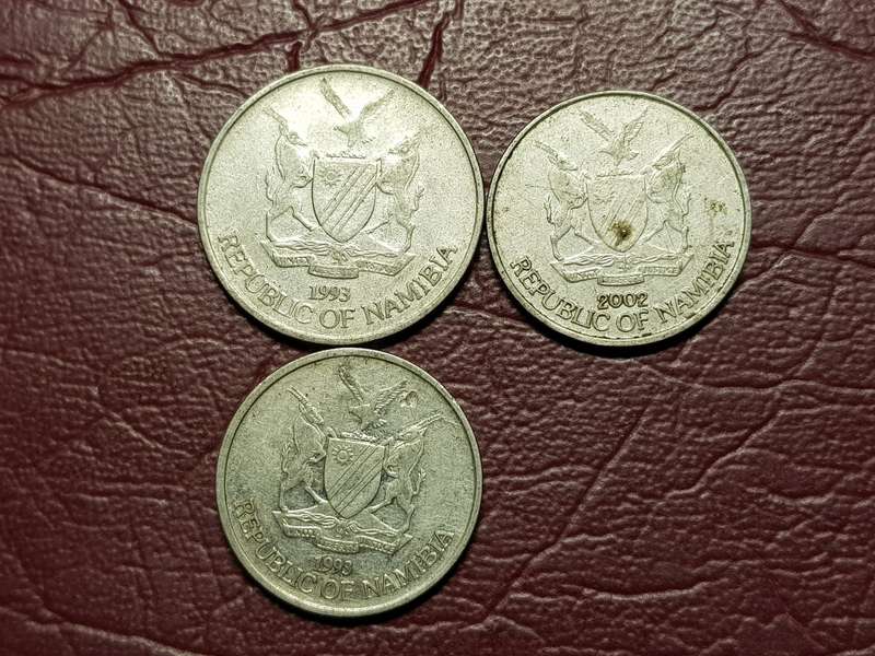 3 x Coins from Namibia