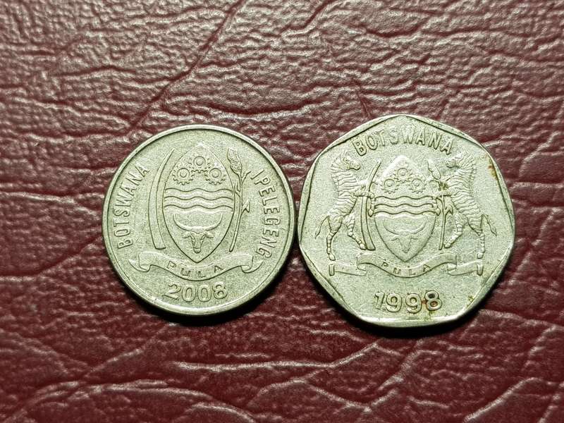 2 x Coins from Botswana