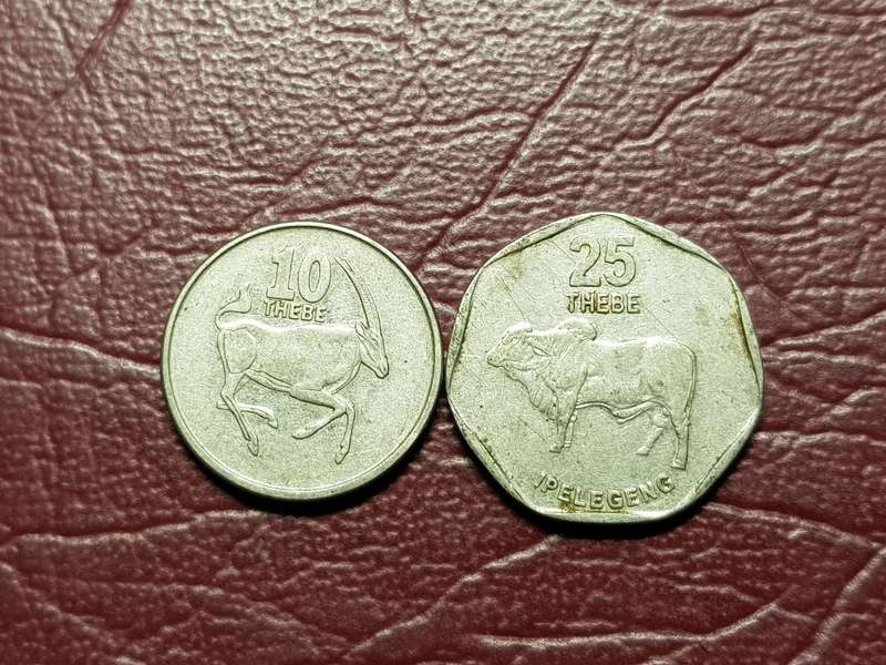 2 x Coins from Botswana