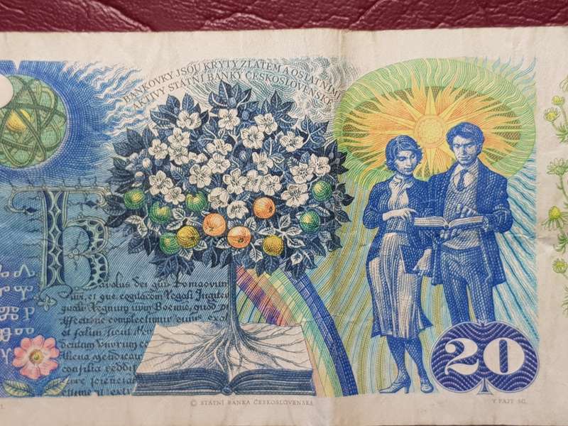 1988 Czechoslovakia 20 Korun Note
