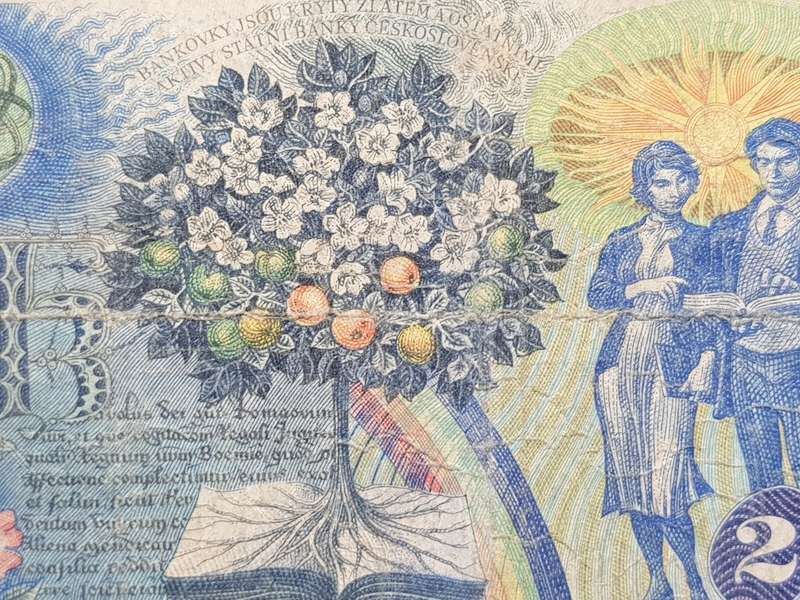 1988 Czechoslovakia 20 Korun Note
