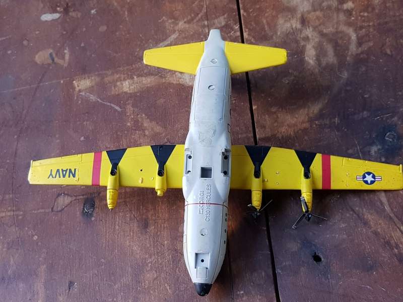 Very Heavy Corgi Die Cast C130 Hercules USA Navy Plane - [L 212 mm x W 275 mm x 540 gram]