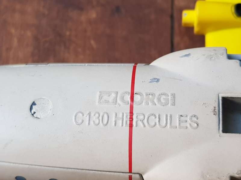 Very Heavy Corgi Die Cast C130 Hercules USA Navy Plane - [L 212 mm x W 275 mm x 540 gram]