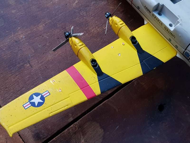 Very Heavy Corgi Die Cast C130 Hercules USA Navy Plane - [L 212 mm x W 275 mm x 540 gram]