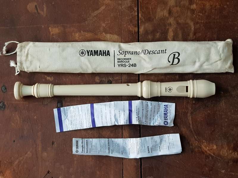 Yamaha Soprano/Descant Recorder Baroque YRS-24B With Original Bag