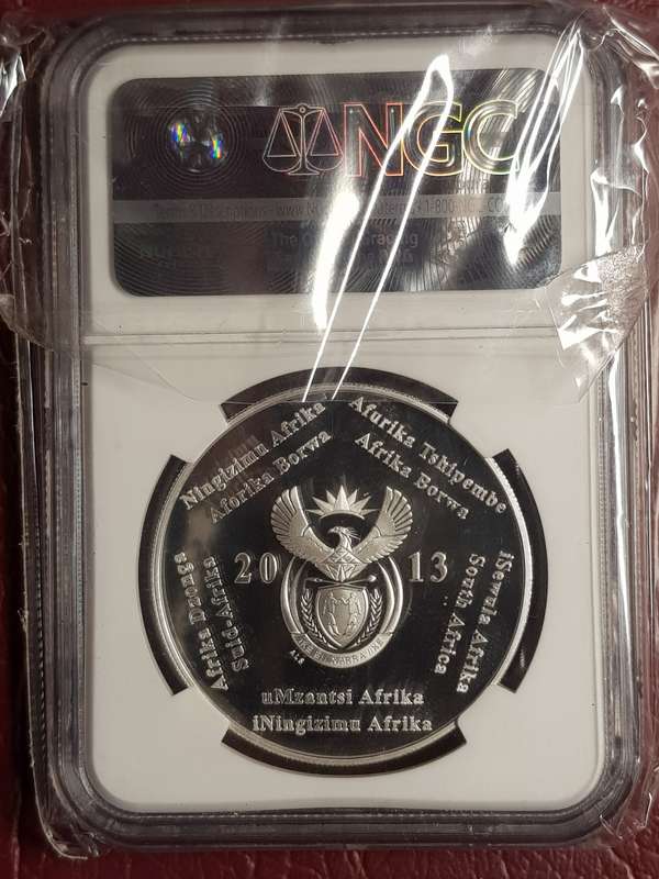 2013 RSA Silver R2 Union Buildings 100th Anniversary - NGC Graded Pf 70 Ultra Cameo