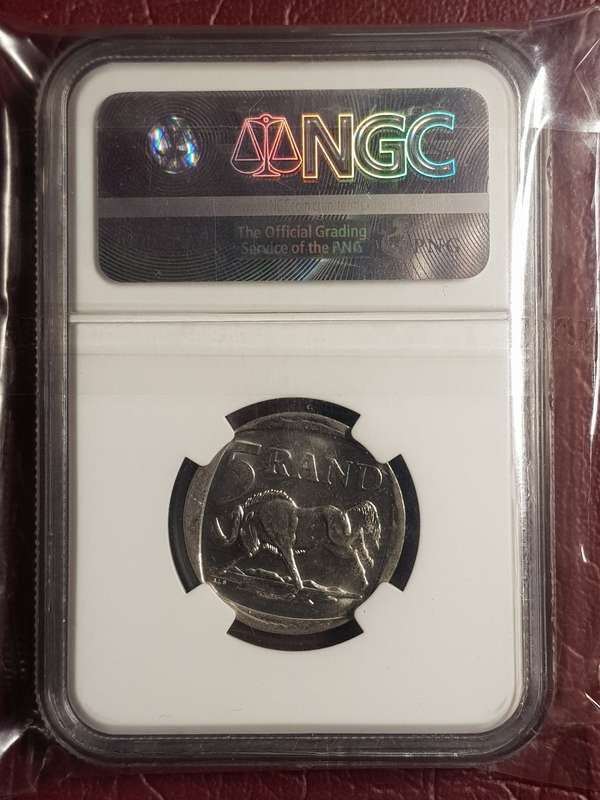 2000 RSA R5 Nelson Mandela - NGC Graded MS 64