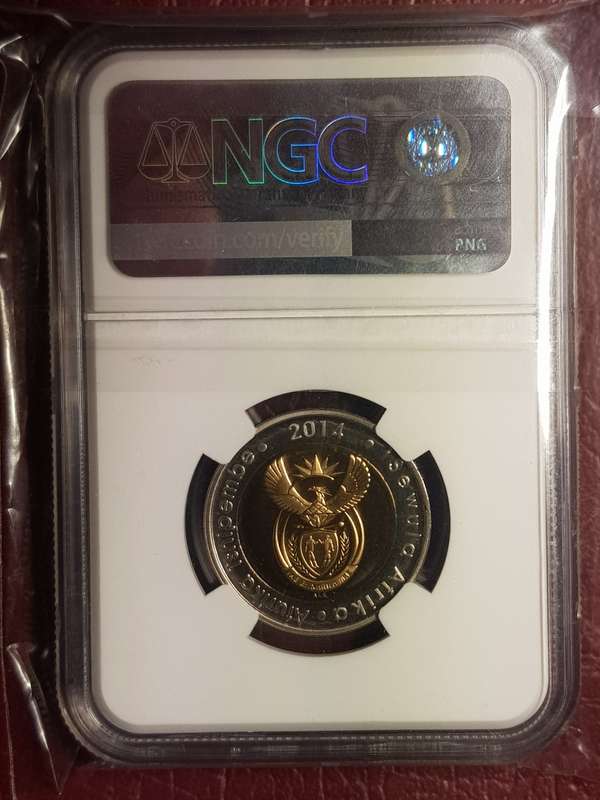 2014 RSA R5 - 20 Years Of Freedom - NGC Graded PF 68 Ultra Cameo - Low Mintage