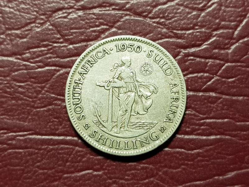 1950 SA Union Silver Shilling