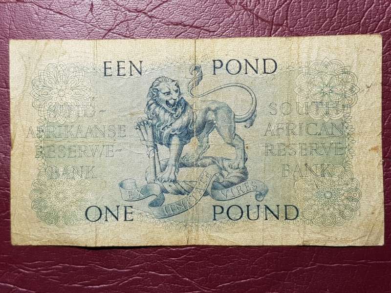 13. 3. 59 One Pound SARB Note - MH De Kock