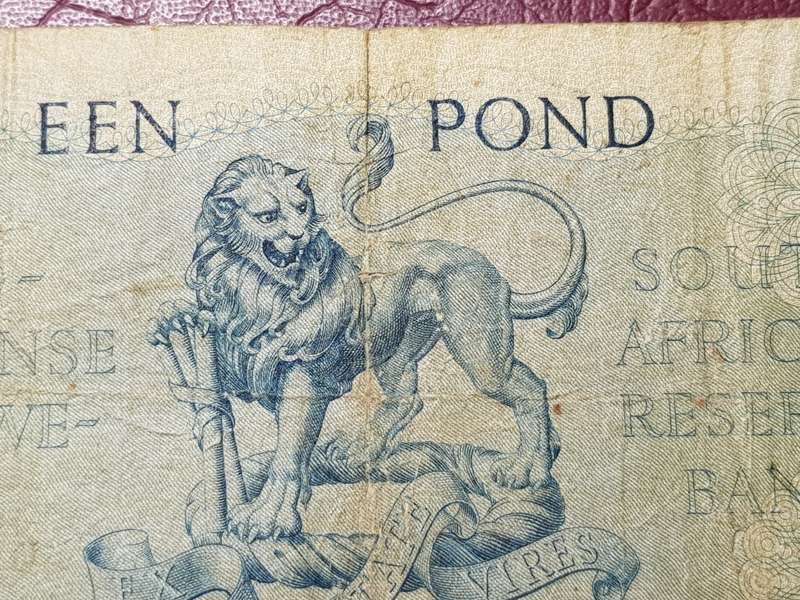 13. 3. 59 One Pound SARB Note - MH De Kock