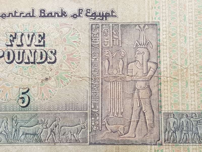 Egypt 5 Pounds Note