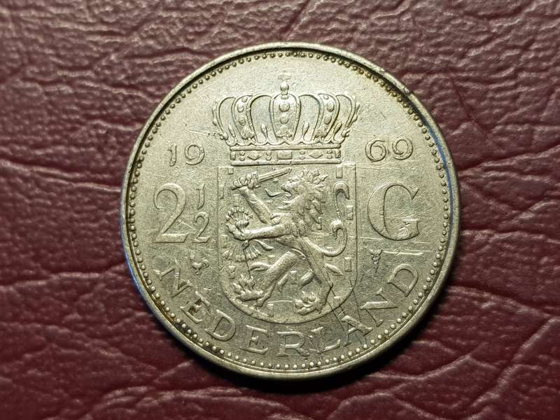 1960 Netherlands Silver 2½ Gulden - Juliana