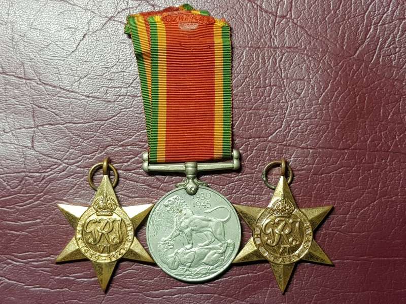A Set Of 3 WW2 Medals Issued To 614372 E.F.R. Kleber
