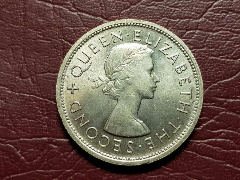 1953 Rhodesia Silver Crown - Mint State