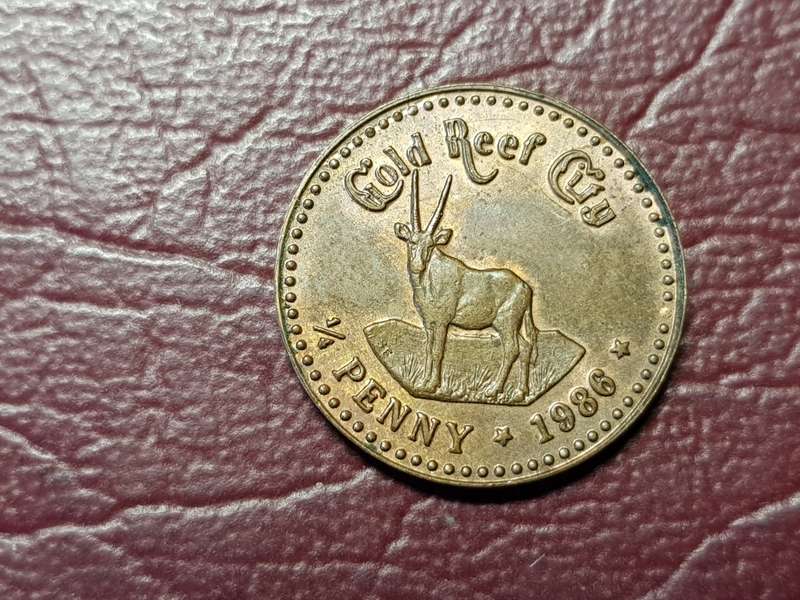 1986 Gold Reef City Quarter Penny