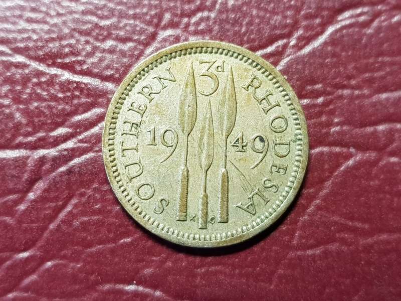 1949 Rhodesia 3 Pence